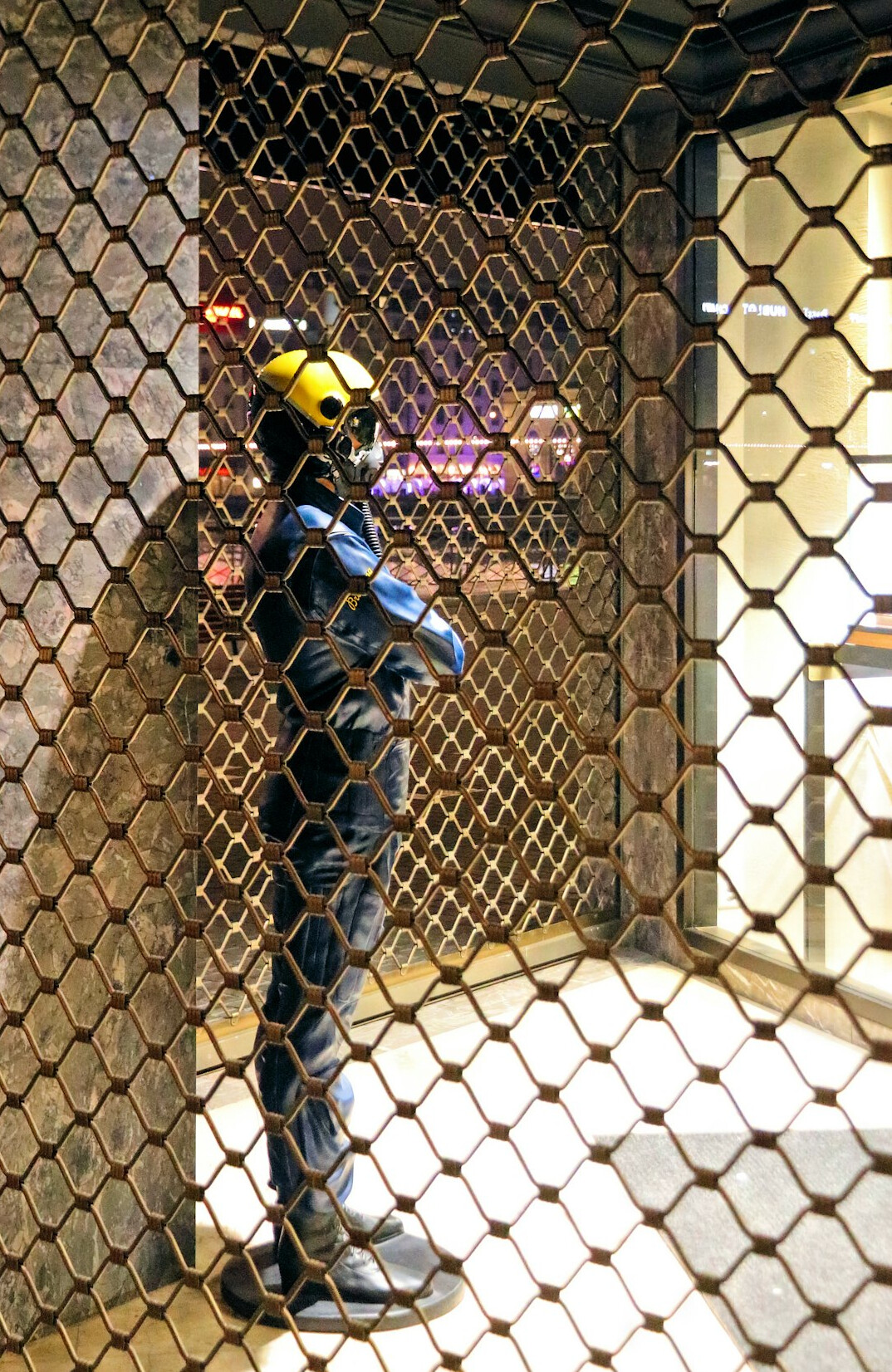 security guard watching store