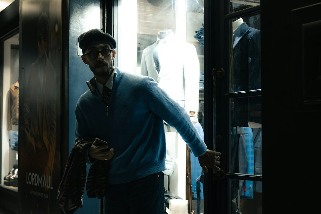 security guard watching store